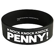 Big Bang Theory Knock Knock Knock Penny Rubber Bracelet